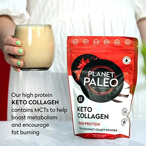 Planet Paleo Keto Collagen Powder (220g, 22 Servings) - Grass-Fed, High Protein Planet Paleo Au supplements