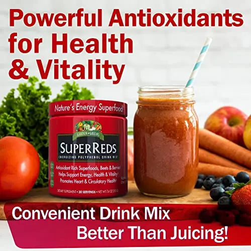Garden Greens Super Reds Energizing Polyphenol Superfoods, Antioxidants, Powder Drink Garden Greens Au supplements
