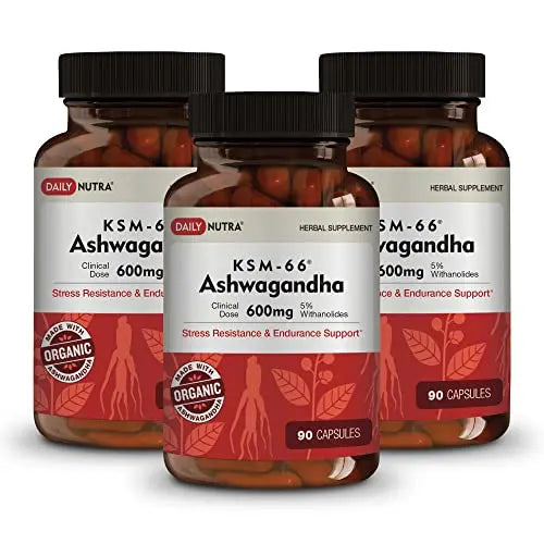 DailyNutra KSM-66 Ashwagandha 600mg Organic Root Extract - High Potency Supplement DailyNutra Au supplements