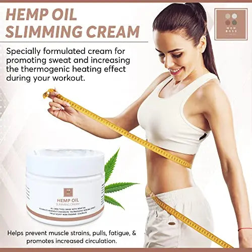 Full Body Hemp oil Slimming Hot Cream - Weight Loss Fat Burning Inch Reducing Heath Secret Au supplements