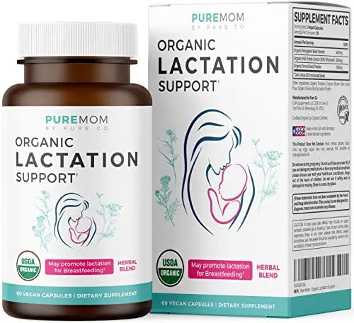 USDA Organic Lactation Supplement - Increase Milk Supply with Herbal Breastfeeding PURE CO Au supplements