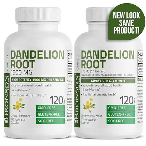 Bronson Dandelion Root High Potency Supplement, Supports Overall Good Health & Well Bronson Au supplements