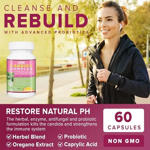 Cyrixs Health Candida Complex | Boost Your Immune System | All Natural Gut Cleanse with Herbs, Antifungals Cyrixs Health Au supplements