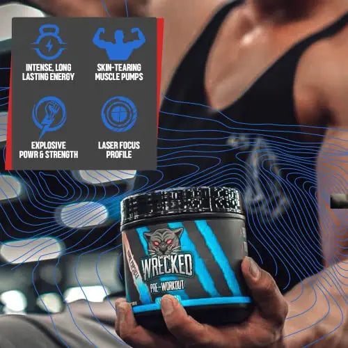 Huge Supplements Wrecked Pre-Workout, 30G+ Ingredients Per Serving to Boost Energy Huge Supplements Au supplements