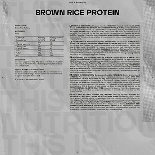 Bulk Brown Rice Protein Powder, Vegan Protein Shake, Unflavoured, 2.5 kg Bulk Au supplements