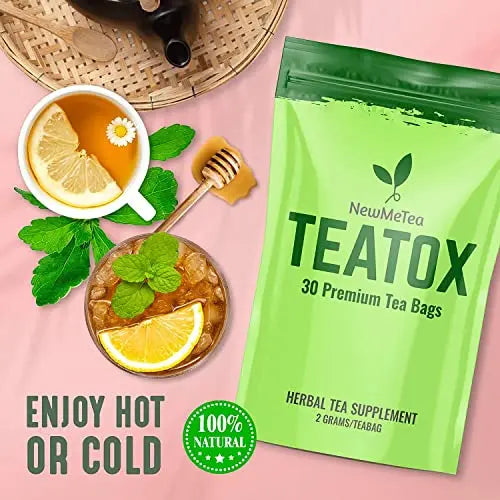 30 Day Detox Tea for Women & Men, All-Natural Herbal Teatox, Energy, Digestion NEWME Au supplements