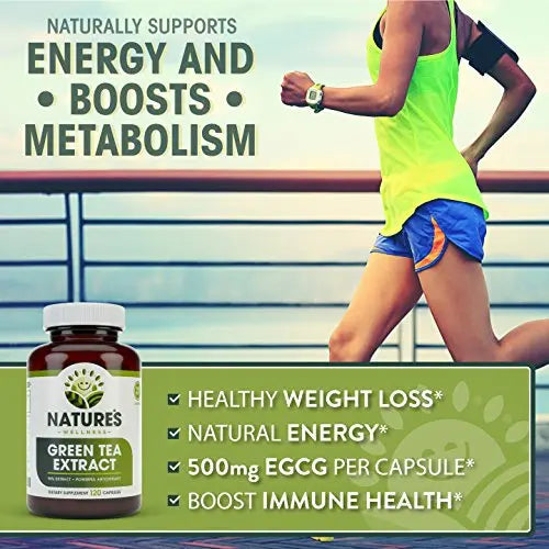 Green Tea Extract 98% Standardized with EGCG | Healthy Weight Support, Metabolism Natures Wellness Au supplements