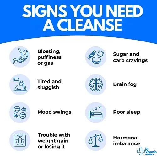 Professional Detox Cleanse for Weight Loss and Belly Fat, 15 Day Colon Cleanse, Body Detox DR VITAMIN SOLUTIONS Au supplements