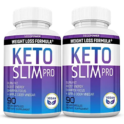 VEGEPOWER Keto Fast Diet Pills- Ketone Slim Pro 180 Capsules-Apple Cider Vinegar VEGEPOWER Au supplements