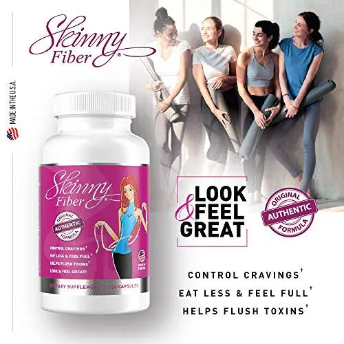 Skinny Fiber 120 Capsules, Appetite Suppressant Effective Weight Management for Women Skinny Fiber Au supplements