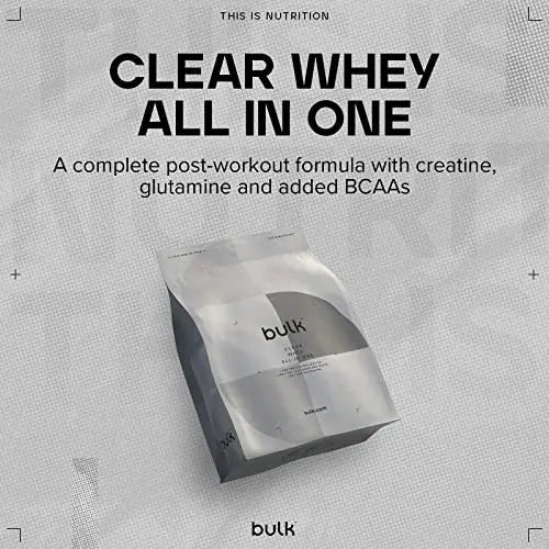 Bulk Clear Whey All in One, Protein Powder Shake, Blue Raspberry, 500 g Bulk Au supplements