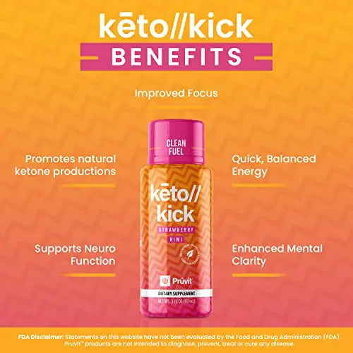 Pruvit Keto Kick Strawberry Kiwi Exogenous Ketones Exalt The Benefits of Natural Slim PRÜVIT Au supplements
