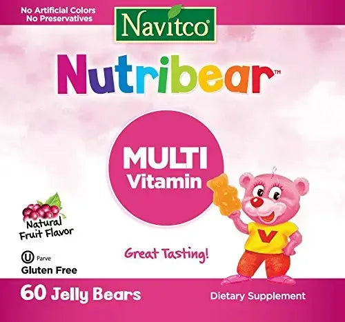 Navitco. Kosher NutriBear Multi Vitamin Great Tasting Jellies - 60 Bears Navitco Au supplements