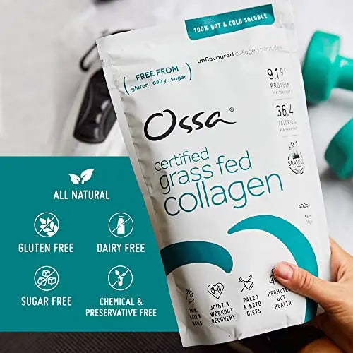 Ossa Certified Grassfed Collagen Peptides Powder-Supplement for Joint, Gut, Hair, Skin & Nails Ossa Au supplements