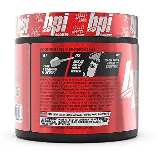 BPI Sports 1.M.R Vortex Pre Workout Powder, Non Habit Forming, Sustained Energy & Nitric BPI Sports Au supplements