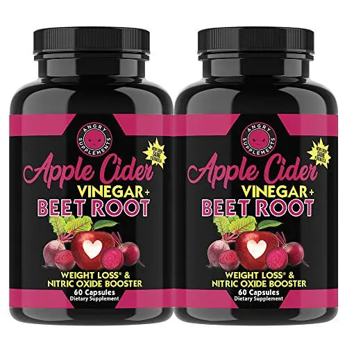 Angry Supplements Apple Cider Vinegar + Beet Root Capsules, Detox Pills, Nitric Oxide Angry Supplements Au supplements