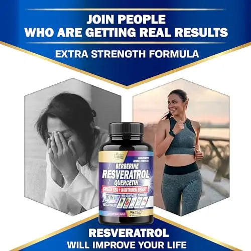 Premium Resveratrol Supplement 25450mg - Healthy Aging, Heart, Brain & Immune Support Organic Cadane Au supplements