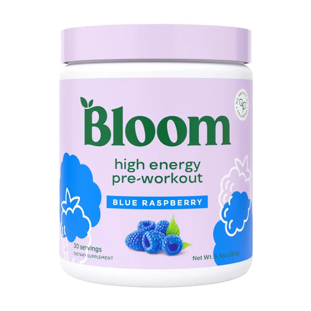 Bloom Nutrition High Energy Pre Workout Powder (Blue Raspberry) - Amino Energy Bloom Nutrition Au supplements