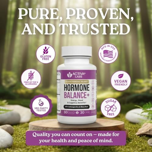 Activa Labs+ Hormone Balance for Women | Boost Energy, Mood, Libido and Focus | Supports Cycle&Menopause Comfort | Gluten, Soy&Lactose Free | 30 Day Supply Activa Labs Au supplements