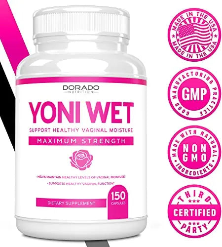 Vaginal Moisturizer & Vaginal Dryness Supplement (150 Capsules) Support Vaginal Wetness & Health DORADO NUTRITION Au supplements