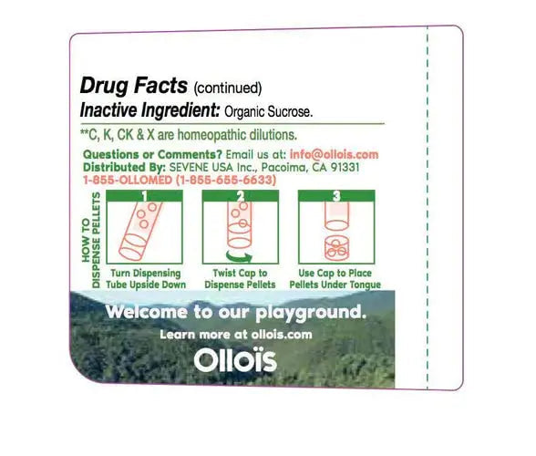 OLLOIS Phosphorus 200ck Organic, Lactose-Free, Kosher Homeopathic Medicine, 80 Pellets (Pack of 3) OLLOÏS Au supplements