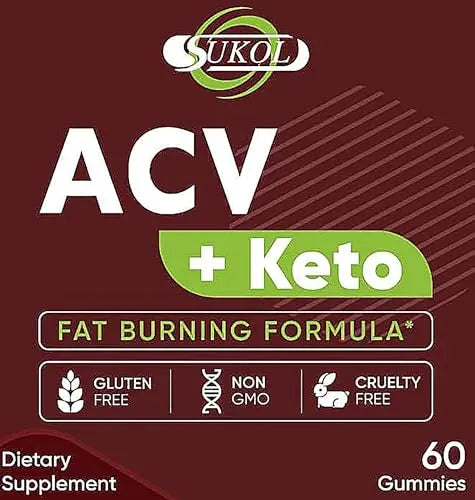 60 Counts Keto ACV Gummies Advanced Formula - Diet Gummies for Women & Men Sukol Au supplements