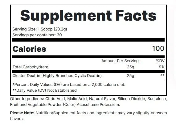 REDCON1 Cluster Bomb, Unflavored - Intra/Post Workout Carbs - Gluten Free + Vegan Cluster REDCON1 Au supplements