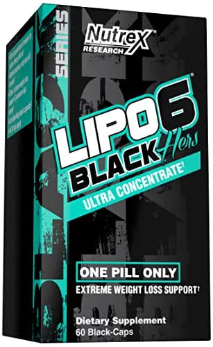 Nutrex Research Lipo-6 Black Hers Ultra Concentrate | Weight Loss Pills for Women | Fat Burner Nutrex Research Au supplements