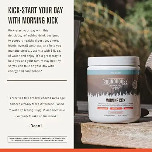 ROUNDHOUSE PROVISION Morning Kick, Powder Supplement for Healthy Digestion ROUNDHOUSE PROVISION Au supplements