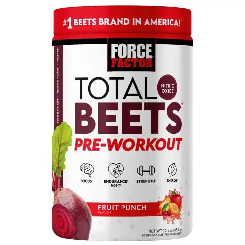 FORCE FACTOR Total Beets Pre-Workout Powder to Boost Energy & Endurance, Increase Force Factor Au supplements