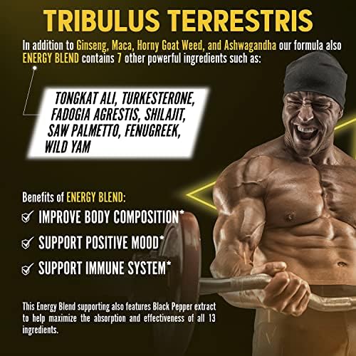13in1 Tribulus Terrestris Capsules - 16000mg Per Serving with Maca, Horny Goat Weed Zolotus Au supplements