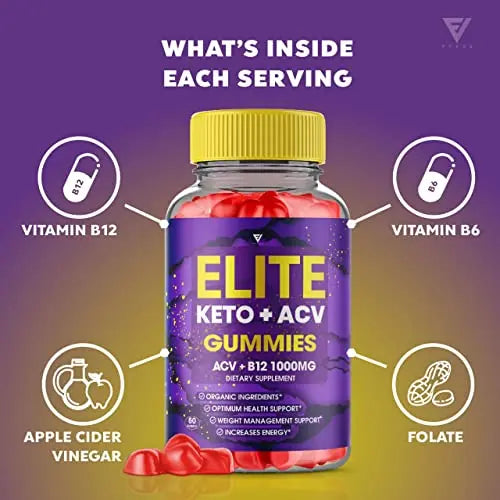 (3 Pack) Elite Keto ACV Gummies AVC, Elite Keto Plus ACV Advanced Weight Loss Gummies Fyvus Au supplements