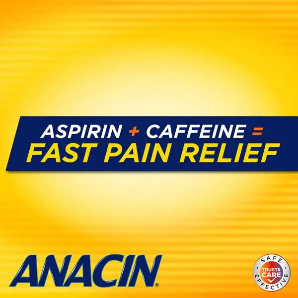 Anacin Fast Pain Relief Pain Reducer Aspirin Tablets, 200 Tabs (Value Pack of 2) ANACIN Au supplements