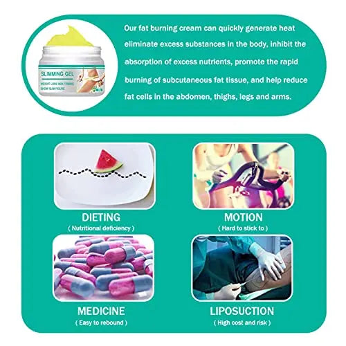 Slimming Cream, Navel Arm Leg Belly Ginger Fat Burning Cream, Weight Loss Skin Firming SURORAIN Au supplements