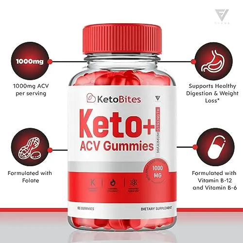 (2 Pack) Keto Bites ACV Gummies, KetoBites Keto ACV Gummies Advanced Weight Loss Fyvus Au supplements