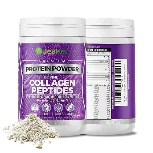 JeaKen - Unflavored Collagen Peptides Powder from Grass-Fed Bovine Sources - Sugar-Free Hydrolyzed Collagen JeaKen Au supplements