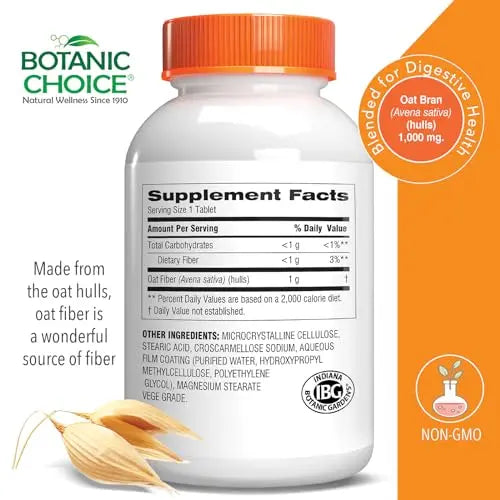 Botanic Choice Oat Fiber -Natural Oat Fiber Dietary Supplement to Support Digestive Health Botanic Choice Au supplements