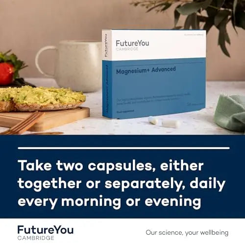 FutureYou Magnesium+ Advanced (28 Capsules). High Strength Magnesium Supplements for Women & Men FutureYou Cambridge Au supplements