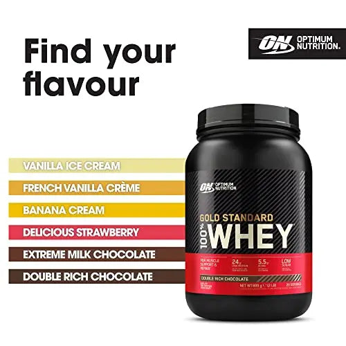 Optimum Nutrition Gold Standard Whey Protein, Muscle Building Powder with Naturally Occurring Optimum Nutrition Au supplements