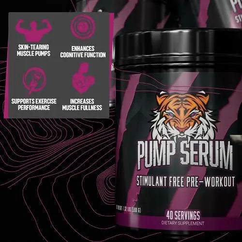 Huge Supplements Pump Serum, Stim Free Pre Workout and Nitric Oxide Booster Huge Supplements Au supplements