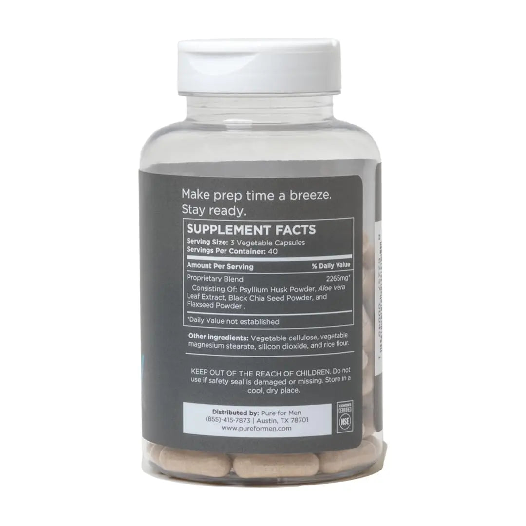 Pure for Men Original Vegan Cleanliness Stay Ready Fiber Supplement Pure for Men Au supplements