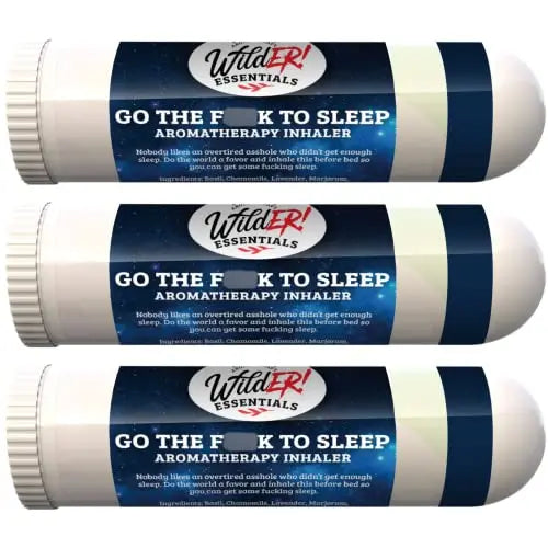 Wilder Essentials 3 Pack of Go The F to Sleep Aromatherapy Nasal Inhalers Made with 100% Natural mEssentials Au supplements