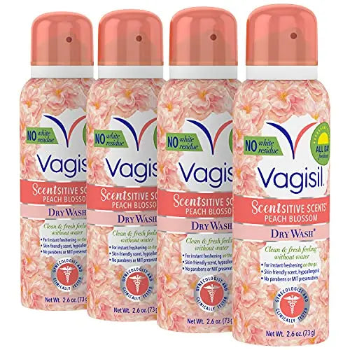 Vagisil Scentsitive Scents Feminine Dry Wash Deodorant Spray for Women, Gynecologist Tested Vagisil Au supplements