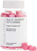 Hello Lovely! Hair Vitamins Gummies with Biotin 5000 mcg Vitamin E & C Support Hair Growt Hello Lovely! Au supplements
