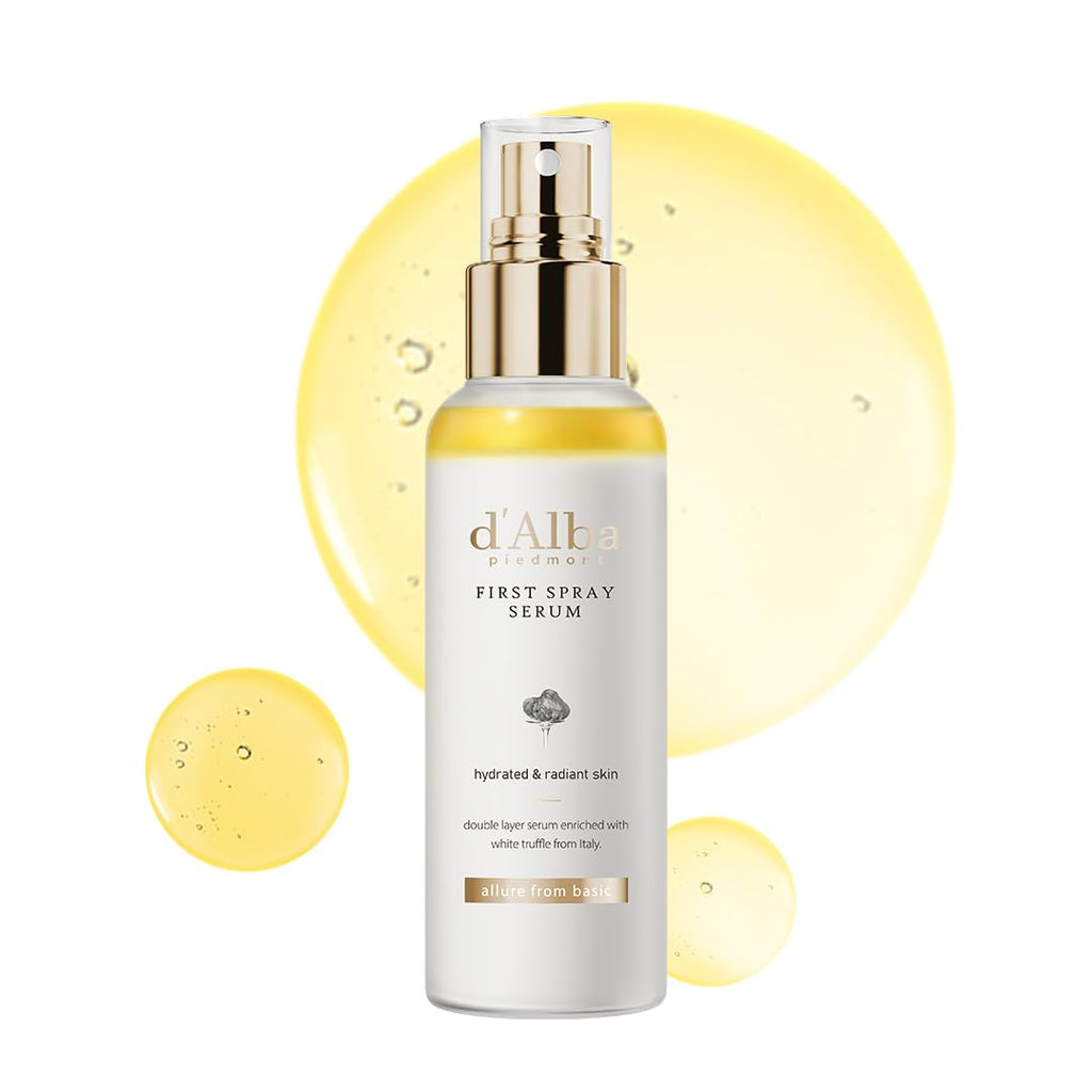 d'alba Piedmont Italian White Truffle First Spray Serum, Vegan Skin Care, Light-weight Face