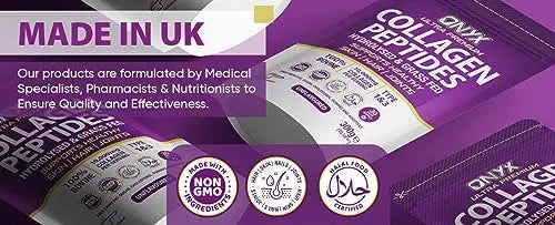 Premium Collagen Powder (Type I, III) Hydrolysed Bovine Collagen Peptides Powder - Halal Certified ONYX INGREDIENTS 101 Au supplements