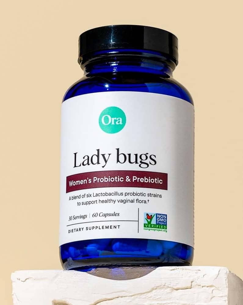 Ora Organic Probiotic for Women with L. crispatus, 6 Clinically Studied Lactobacillus Strains for Vaginal, pH & Urinary Tract Health,