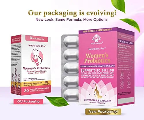 Nutricelebrity NutriFlora-Pro Probiotics for Women - Support Vaginal, Urinary Health Nutricelebrity Au supplements