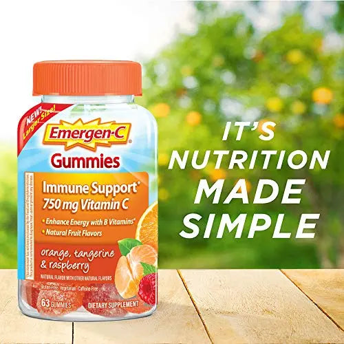 Emergen-C 750mg Vitamin C Gummies for Adults, Immune Support Gummies Emergen-C Au supplements